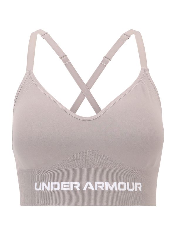 UNDER ARMOUR UNDER ARMOUR Športni nederček 'Vanish'  kamen / bela