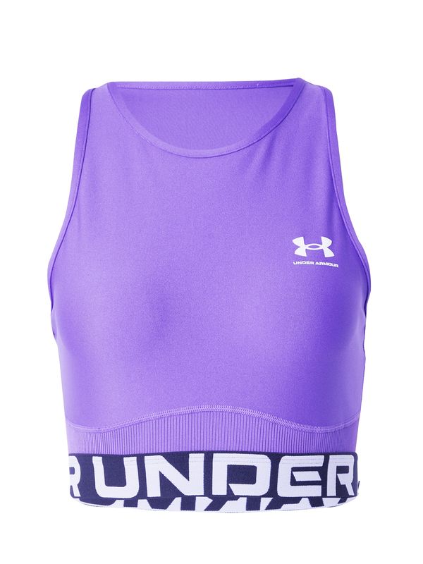 UNDER ARMOUR UNDER ARMOUR Športni top  lila / črna / bela