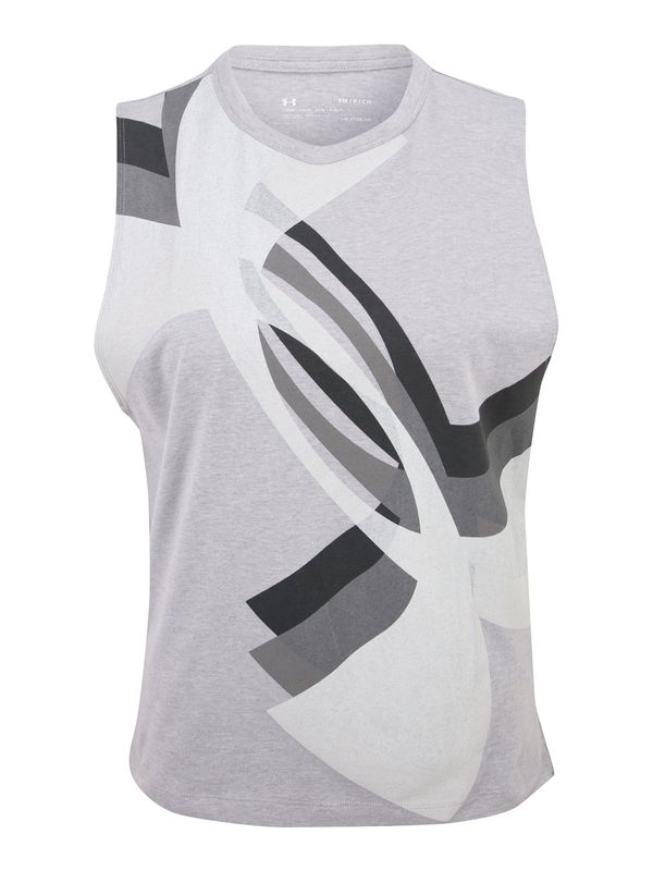 UNDER ARMOUR UNDER ARMOUR Športni top 'Overlay Logo'  siva