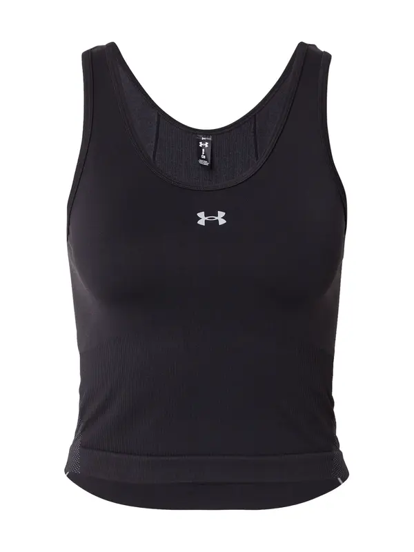 UNDER ARMOUR UNDER ARMOUR Športni top 'Vanish'  svetlo siva / črna / off-bela