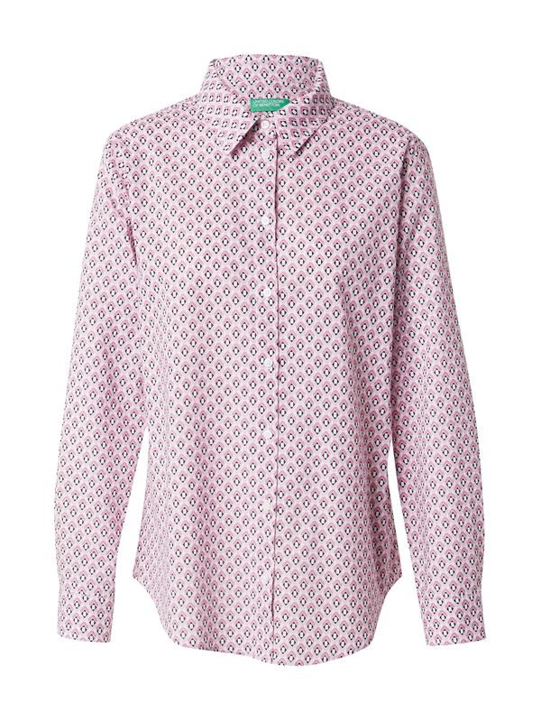 UNITED COLORS OF BENETTON UNITED COLORS OF BENETTON Bluza  roza / staro roza / črna / bela