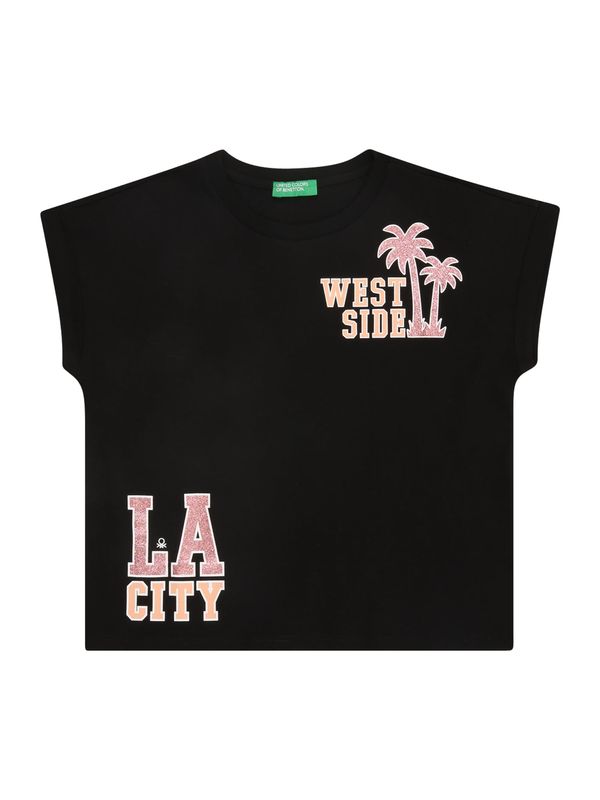 UNITED COLORS OF BENETTON UNITED COLORS OF BENETTON Majica  breskev / staro roza / črna / bela