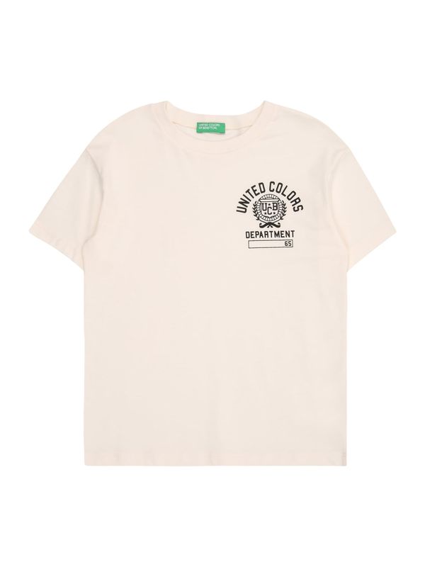 UNITED COLORS OF BENETTON UNITED COLORS OF BENETTON Majica  kremna / črna