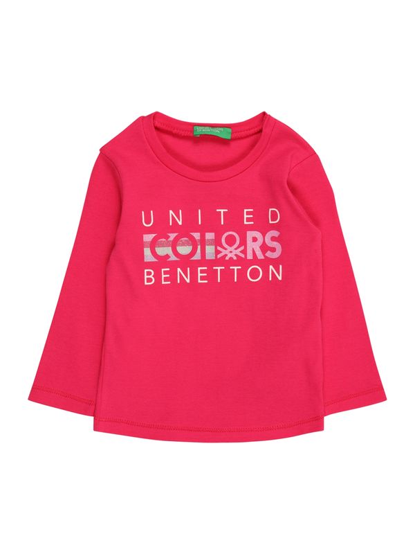 UNITED COLORS OF BENETTON UNITED COLORS OF BENETTON Majica  roza / malina / bela