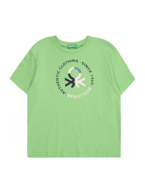 UNITED COLORS OF BENETTON UNITED COLORS OF BENETTON Majica  safir / svetlo zelena / črna / bela