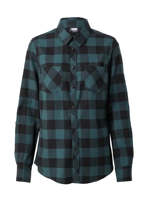 Urban Classics Urban Classics Bluza  cijansko modra / črna