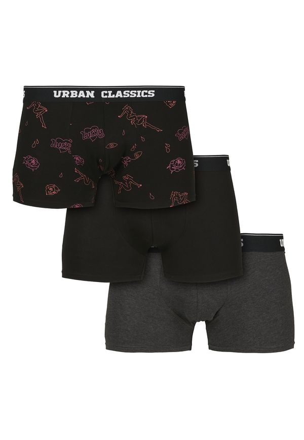 Urban Classics Urban Classics Boksarice  siva / temno roza / črna