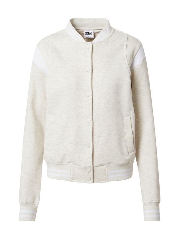 Urban Classics Urban Classics Jopa na zadrgo  svetlo siva / bela