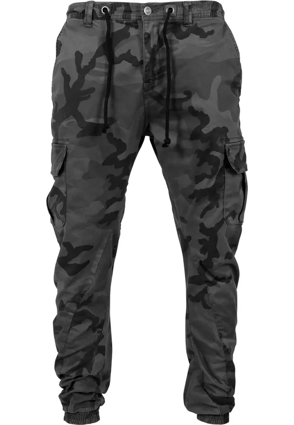 Urban Classics Urban Classics Kargo hlače ' Camo Cargo Jogging Pants '  siva