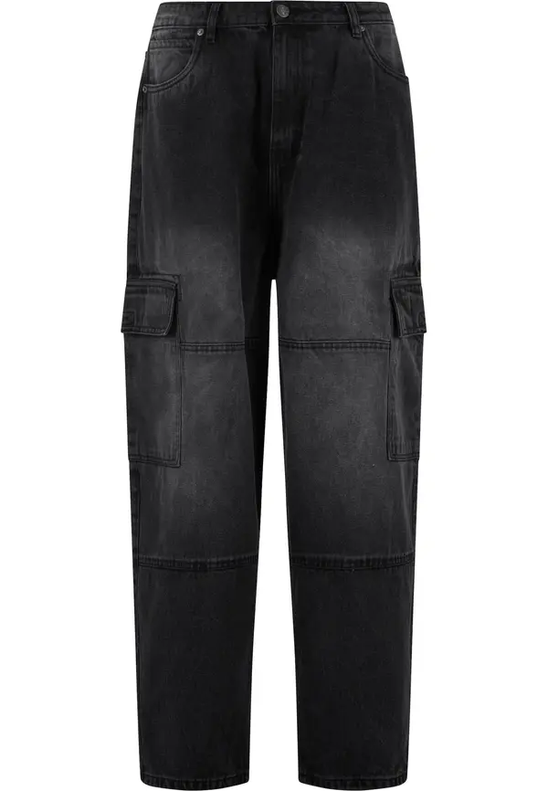 Urban Classics Urban Classics Kargo kavbojke  črn denim