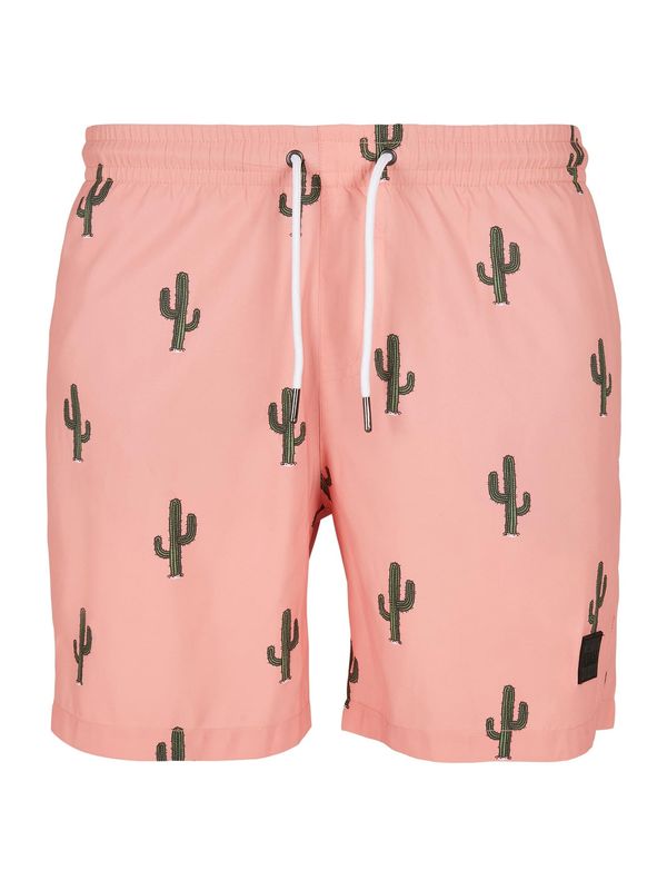 Urban Classics Urban Classics Kopalne hlače  svetlo zelena / breskev