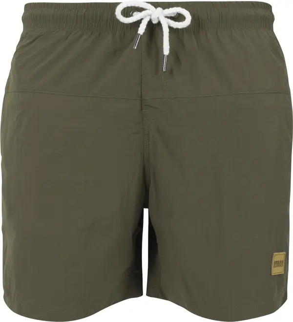 Urban Classics Urban Classics Kratke kopalne hlače 'Block Swim'  kaki