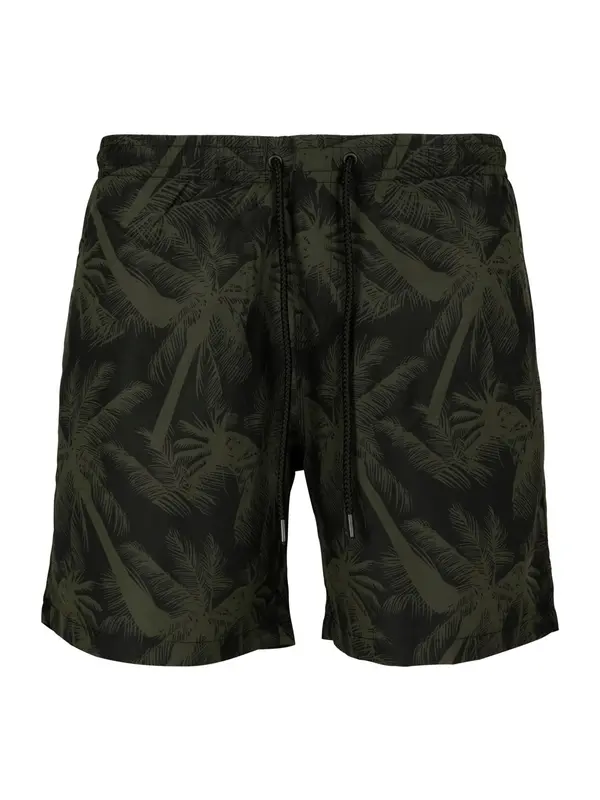 Urban Classics Urban Classics Kratke kopalne hlače  kaki / jelka
