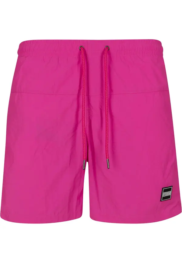 Urban Classics Urban Classics Kratke kopalne hlače  neonsko roza