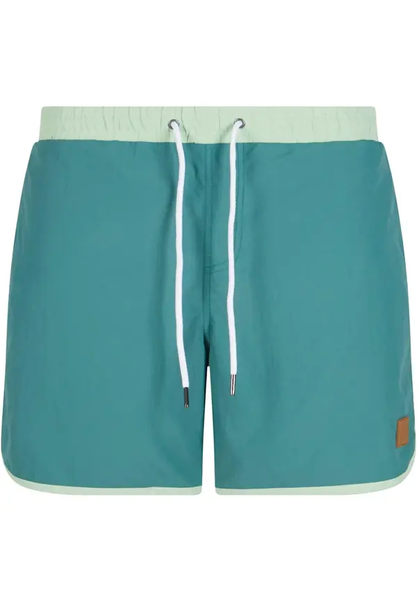 Urban Classics Urban Classics Kratke kopalne hlače  smaragd / pastelno zelena