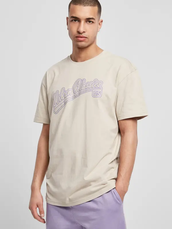 Urban Classics Urban Classics Majica 'Baseball'  bež / lila