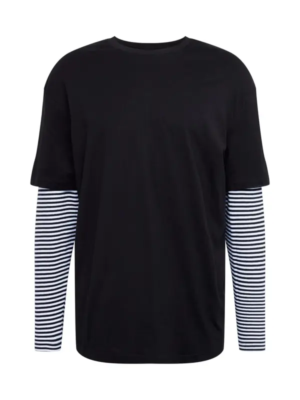 Urban Classics Urban Classics Majica  črna / bela