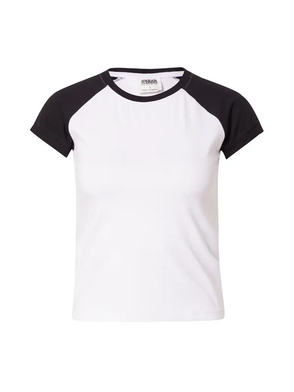Urban Classics Urban Classics Majica  črna / bela