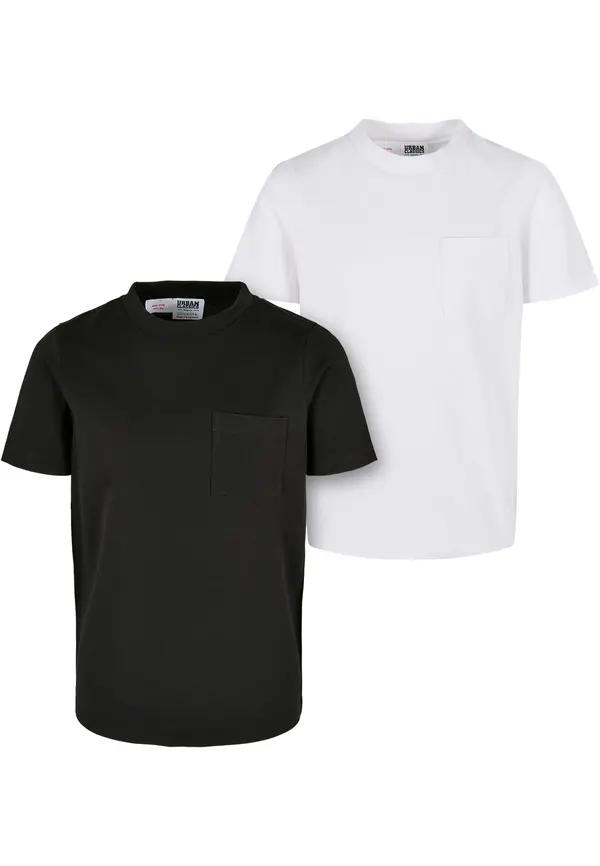 Urban Classics Urban Classics Majica  črna / volneno bela