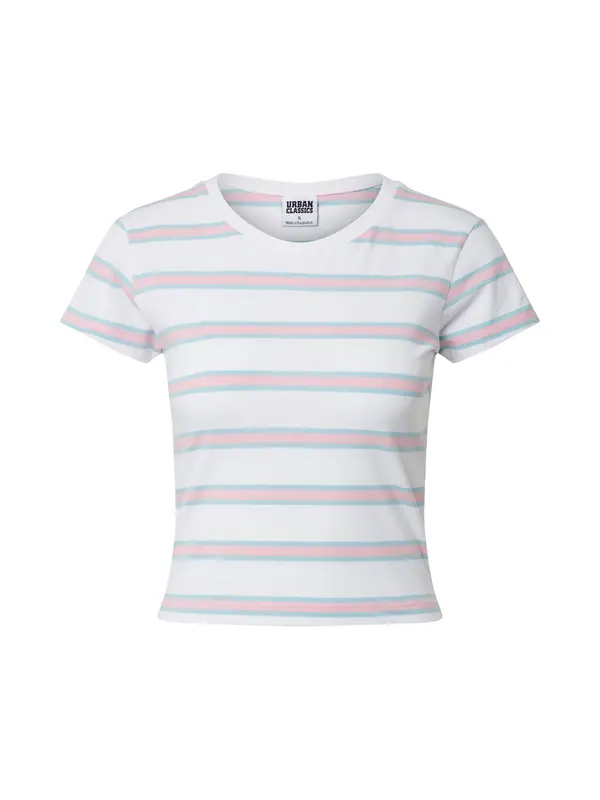 Urban Classics Urban Classics Majica  modra / roza / bela
