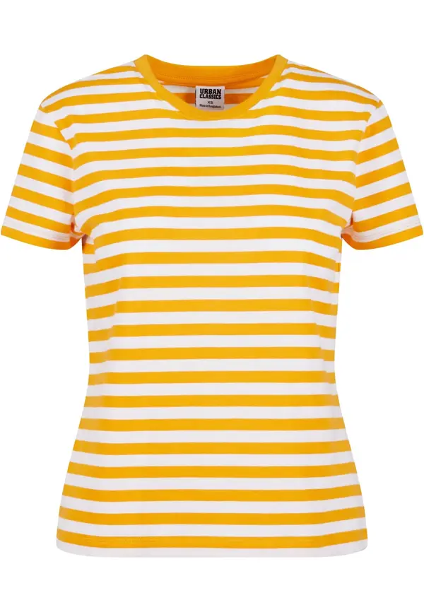 Urban Classics Urban Classics Majica  rumena / bela