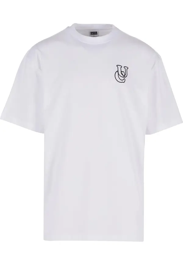 Urban Classics Urban Classics Majica 'Shiny'  črna / bela