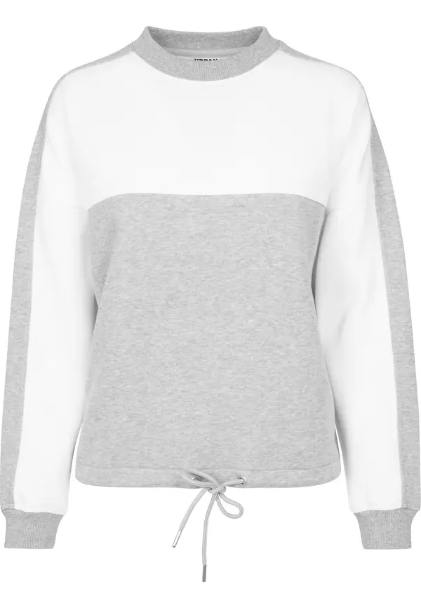 Urban Classics Urban Classics Majica  siva / bela
