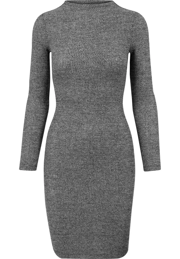 Urban Classics Urban Classics Obleka ' Ladies Rib Dress '  antracit / temno siva