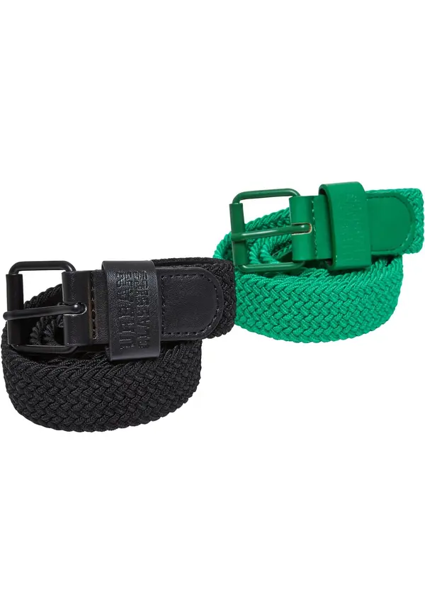 Urban Classics Urban Classics Pas ' Elastic Belt Set Kids '  črna