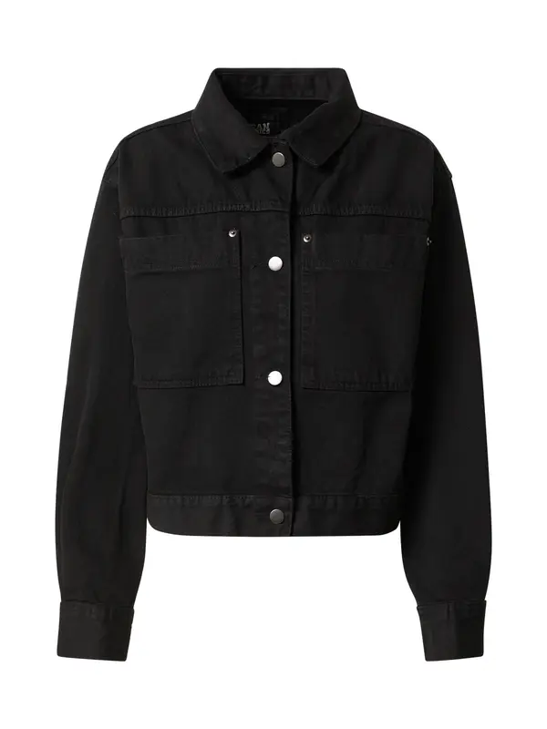 Urban Classics Urban Classics Prehodna jakna  črn denim