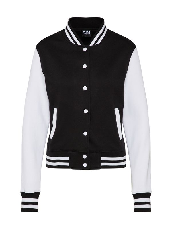 Urban Classics Urban Classics Prehodna jakna  črna / bela