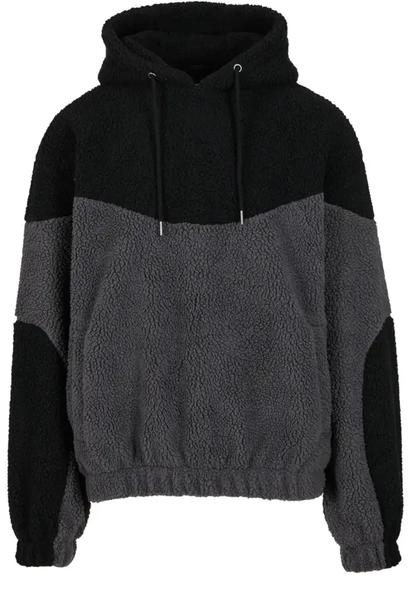 Urban Classics Urban Classics Pulover 'Weavy'  temno siva / črna