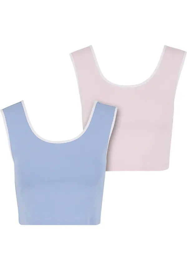Urban Classics Urban Classics Top  modra / roza