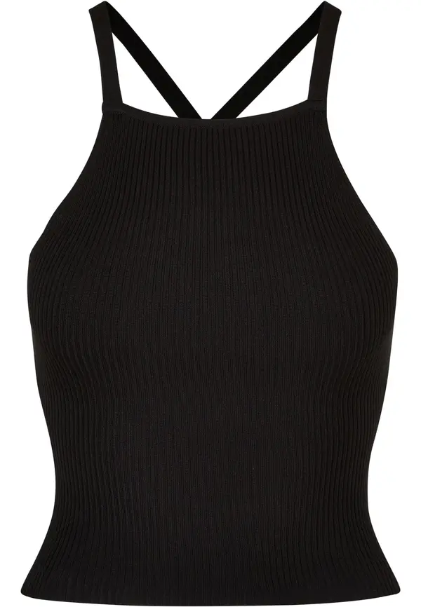 Urban Classics Urban Classics Top z naramnicami  črna