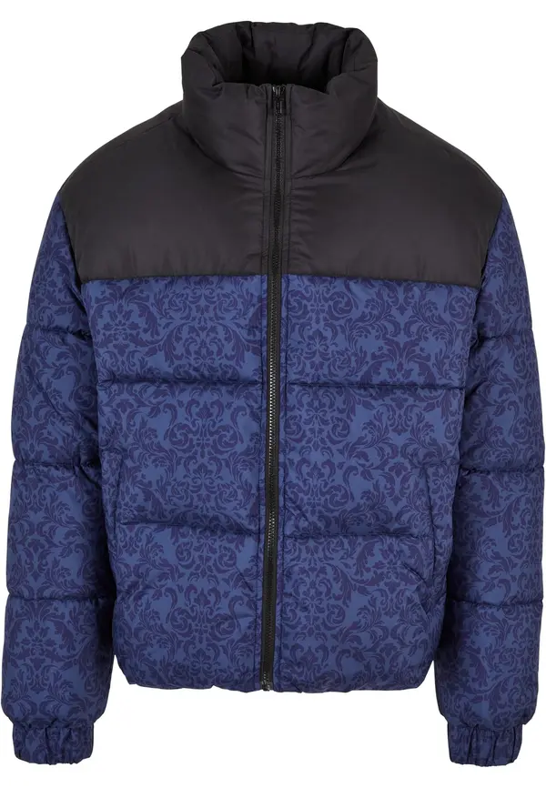 Urban Classics Urban Classics Zimska jakna  indigo / golobje modra / črna