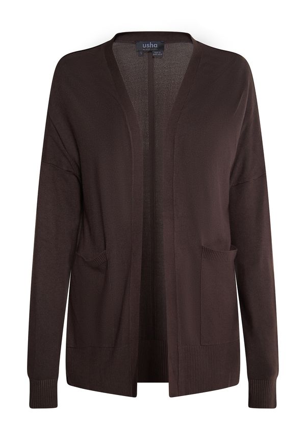 usha BLACK LABEL usha BLACK LABEL Pletena jopa 'Nowles'  temno rjava