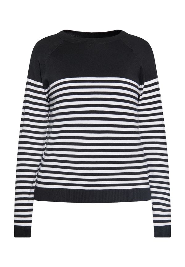 usha BLACK LABEL usha BLACK LABEL Pulover  črna / bela