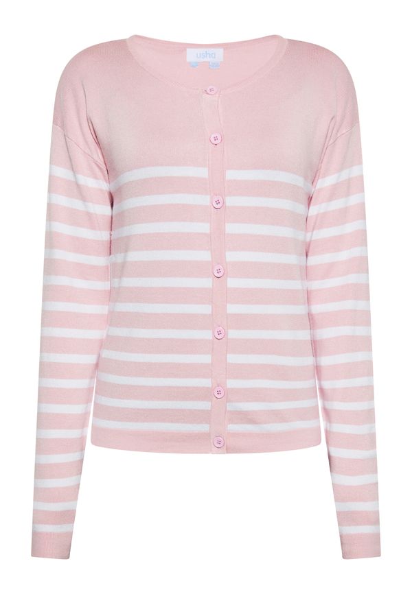 usha BLUE LABEL usha BLUE LABEL Pletena jopa  roza / bela