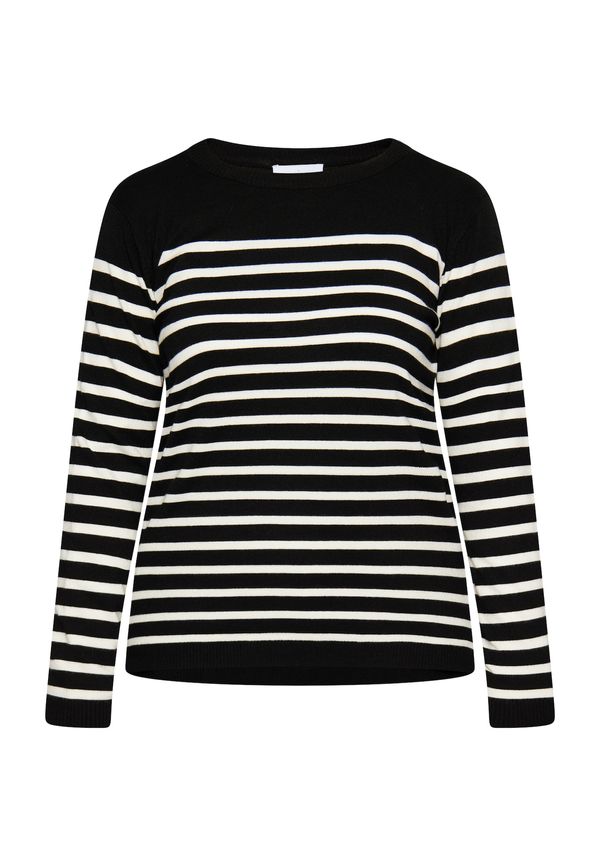 usha BLUE LABEL usha BLUE LABEL Pulover  črna / volneno bela