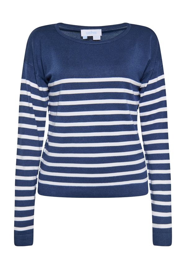 usha BLUE LABEL usha BLUE LABEL Pulover  marine / bela