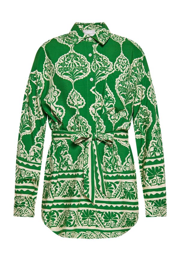 Usha Usha Bluza  bež / zelena