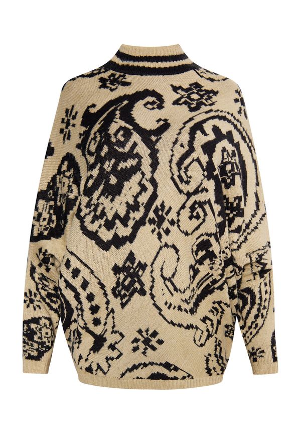 usha FESTIVAL usha FESTIVAL Pulover 'Rakata'  bež / črna