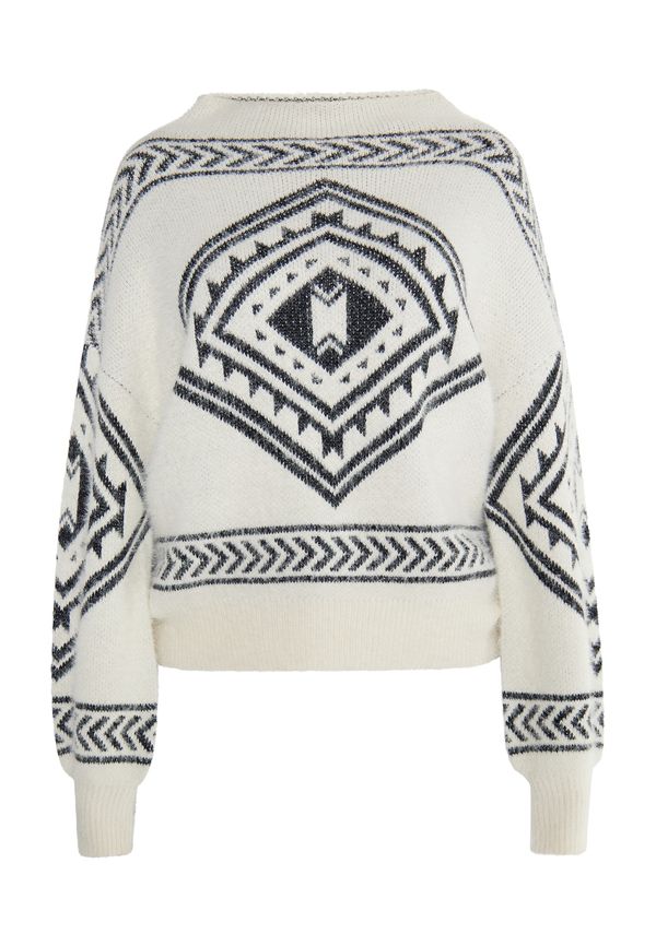 usha FESTIVAL usha FESTIVAL Pulover 'Rakata'  črna / volneno bela