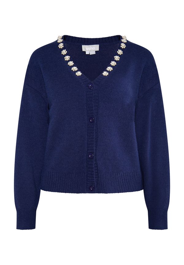 Usha Usha Pletena jopa 'Sivene'  marine / biserno bela