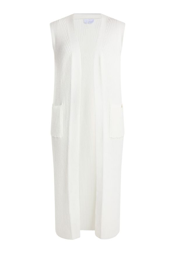 usha WHITE LABEL usha WHITE LABEL Pleten brezrokavnik 'Teylon'  bela