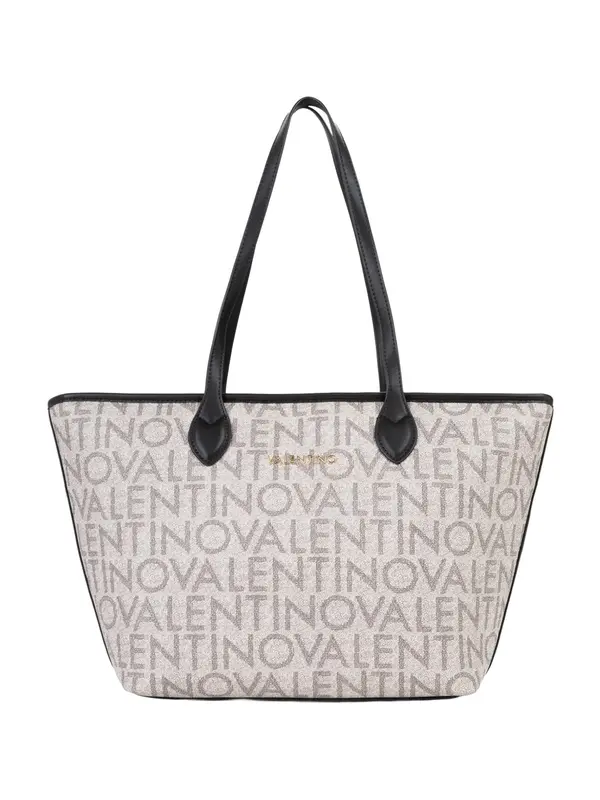 VALENTINO VALENTINO Nakupovalna torba  bež / temno siva