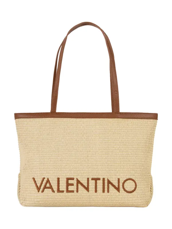 VALENTINO VALENTINO Nakupovalna torba  konjak / naravno bela