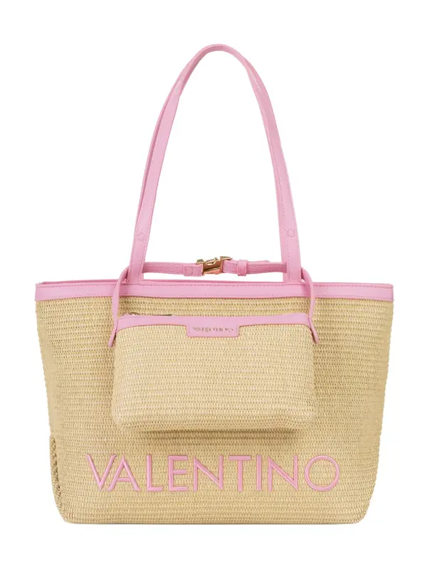 VALENTINO VALENTINO Nakupovalna torba  roza / volneno bela