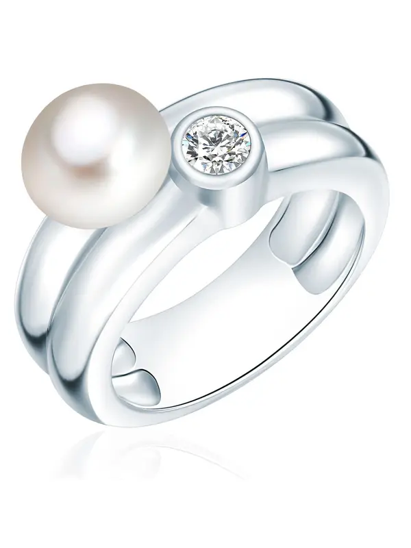 Valero Pearls Valero Pearls Prstan  srebrna / biserno bela