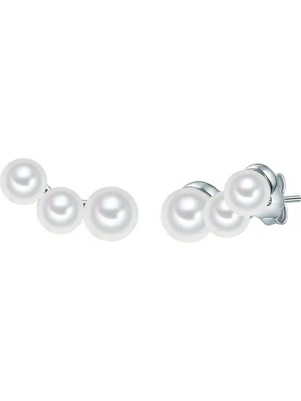 Valero Pearls Valero Pearls Uhani  srebrna / biserno bela